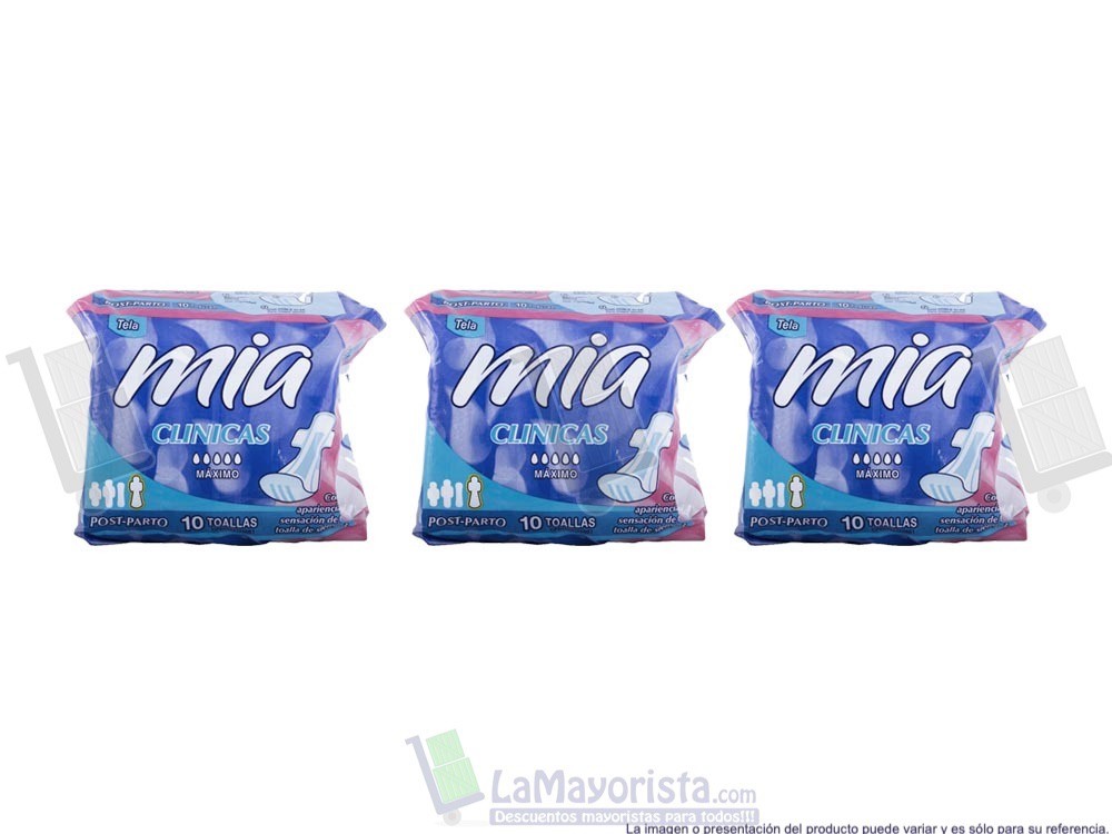 -Al por mayor- Toalla Higiénica Mia Telax10