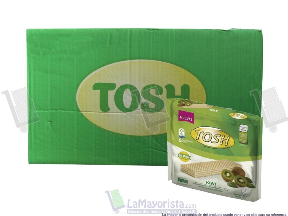 -Al por mayor- Tosh Wafer Kiwi X6 *162G