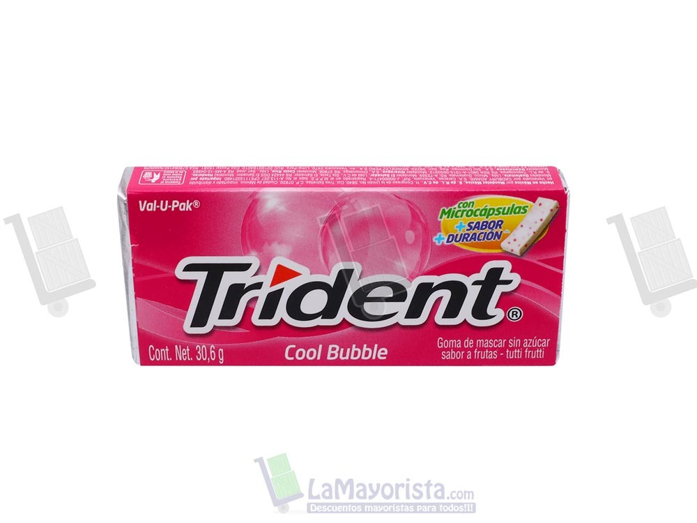 -Al por mayor- Trident Americano Cool Bubble X12 unidades