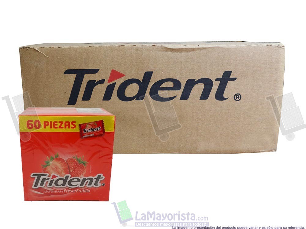 -Al por mayor- Trident Fresa x 60 unidades