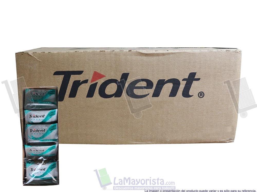 -Al por mayor- Trident Fresh Herbal de 3 x 24 unidades