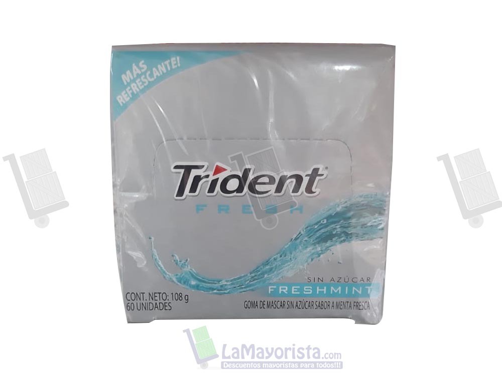 -Al por mayor- Trident Freshmint X 60 unidades