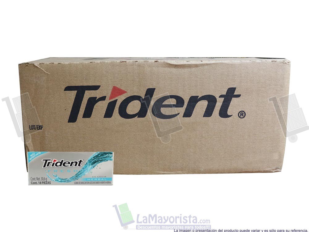 -Al por mayor- Trident Fresh X18 unidades