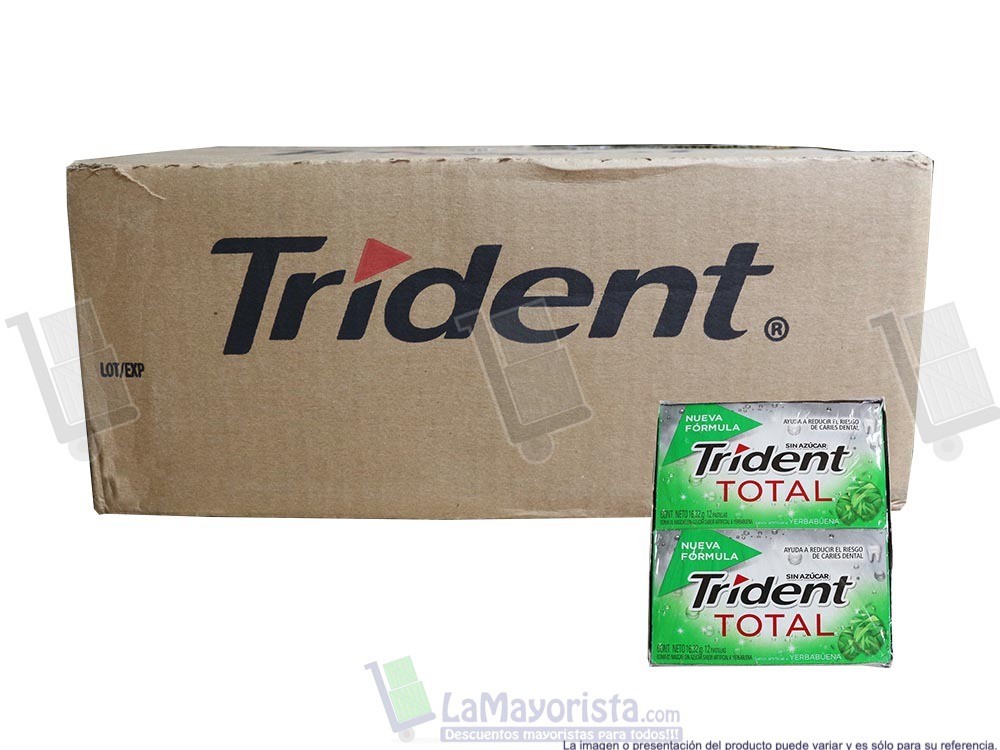 -Al por mayor- Trident Total Yerbabuena X16Unidades
