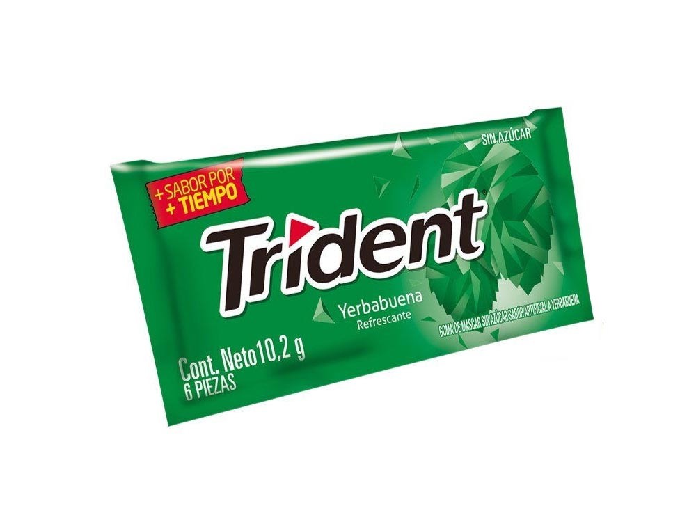 -Al por mayor- Trident Yerbabuena 6 x 18 unidades