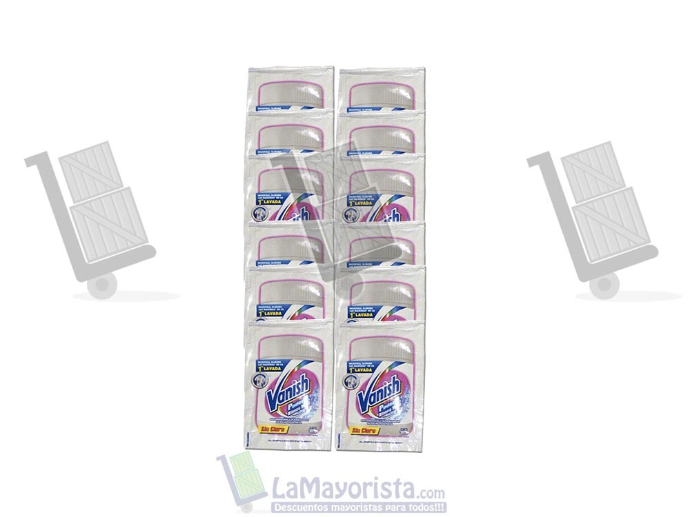 -Al por mayor- VANISH BLANCO RISTRA X 12 UNIDADES X 30gr POLVO