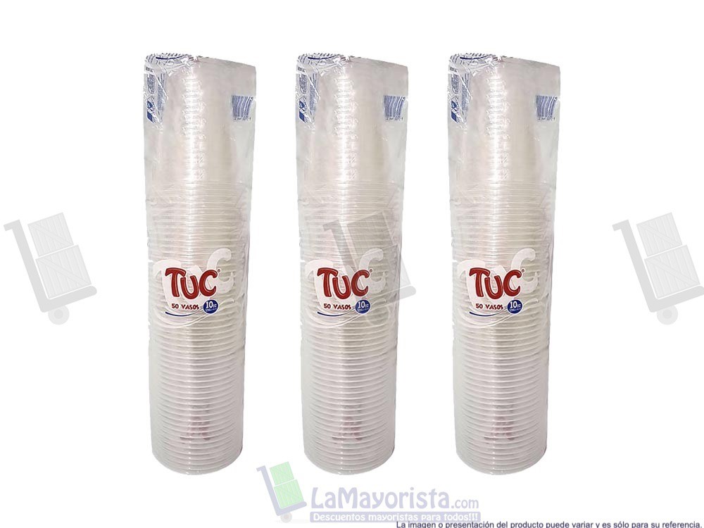 -Al por mayor- Vaso Tuc 10 Onzas Transparente