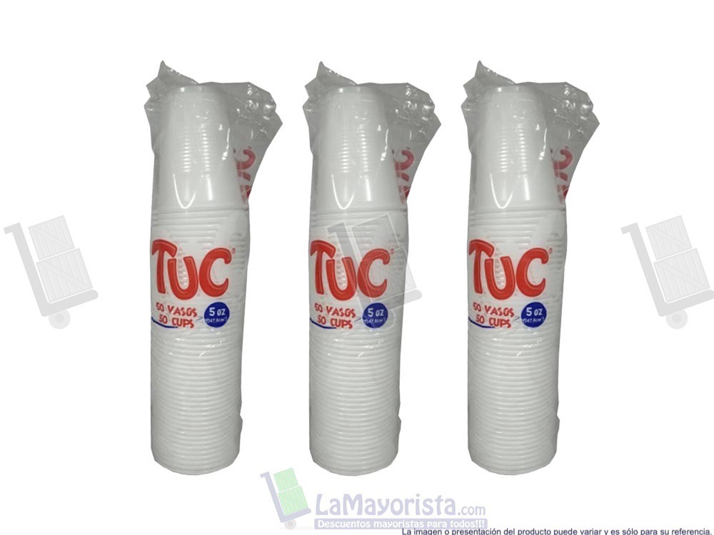 -Al por mayor- Vaso Tuc 5 Onzas Transparente