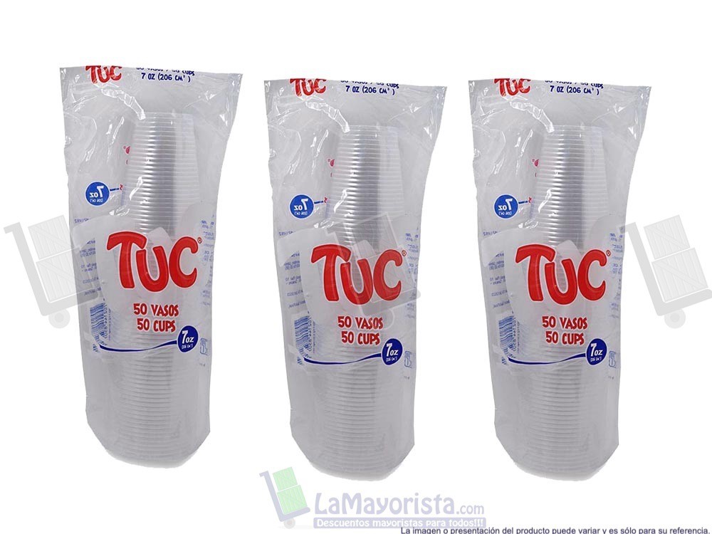 -Al por mayor- Vaso Tuc 7 Onzas Color