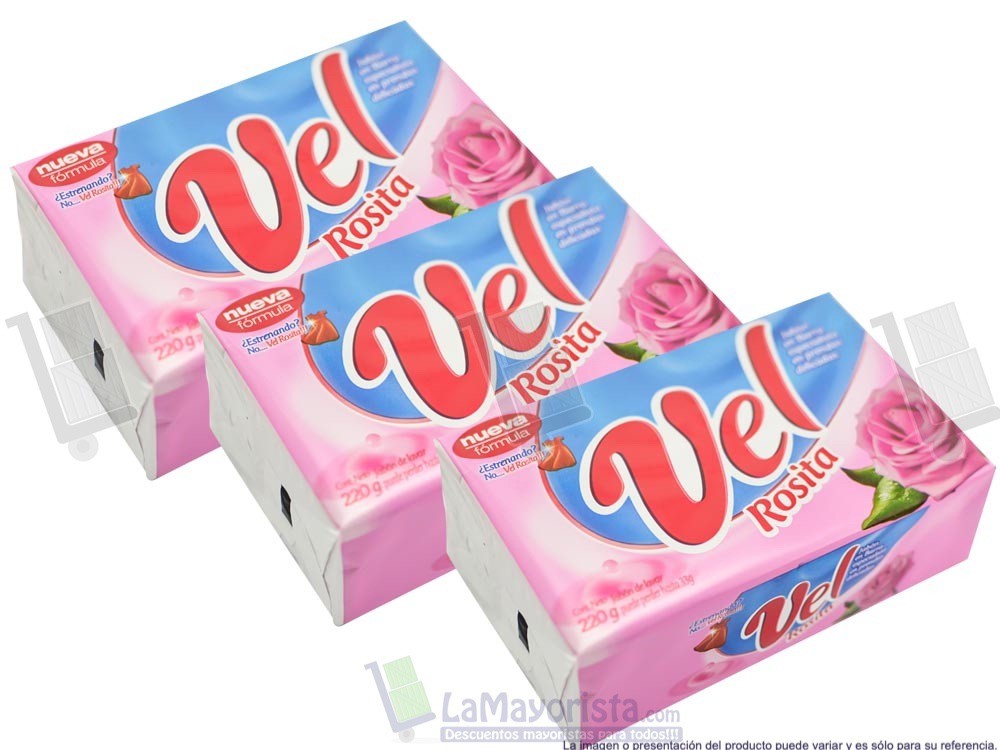 -Al por mayor- Vel Rosita Barra X250G X 3 unidades