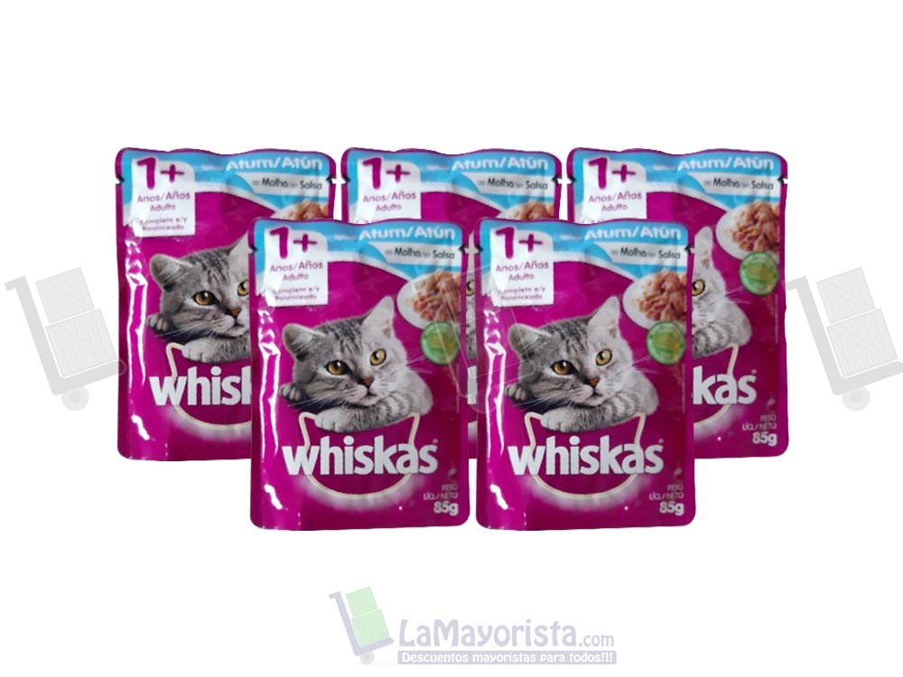 -Al por mayor- SOBRE WHISKAS ADULTO ATUN X 85gr