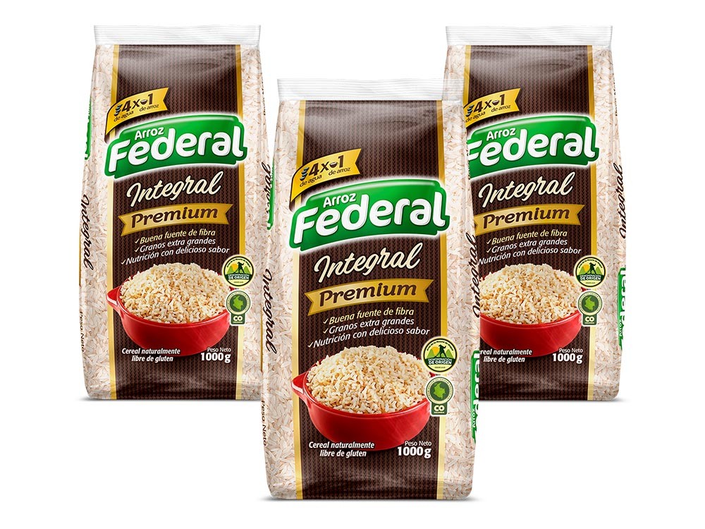 -Al por mayor- Arroz Federal Integral X 1.000