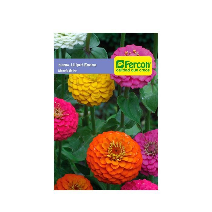 Semilla Zinnia Mezcla Extra 1.5 gr
