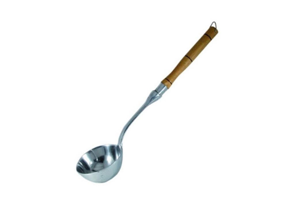 Cucharon Aluminio cabo de madera Mediano