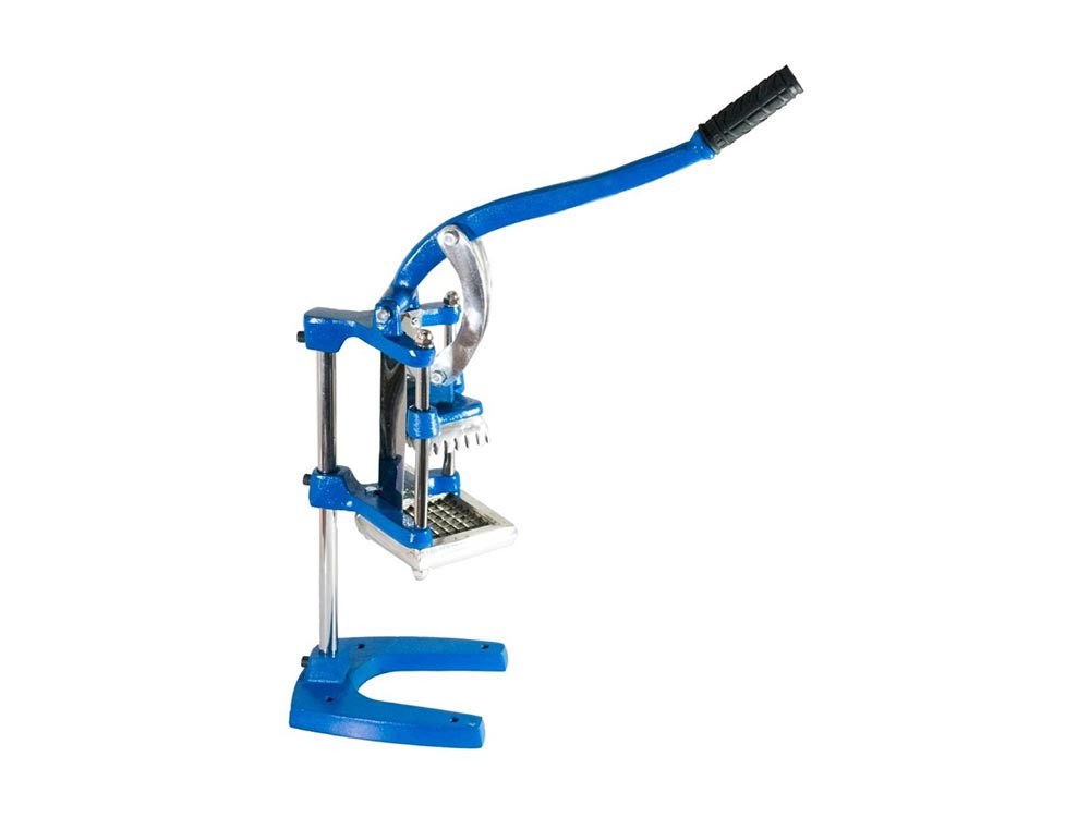 Maquina de Papa a la Francesa Vertical azul