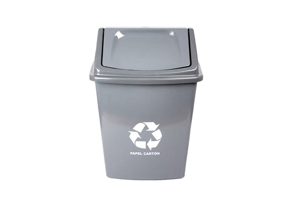Papelera Fantasia 9 Litros Rimo Gris