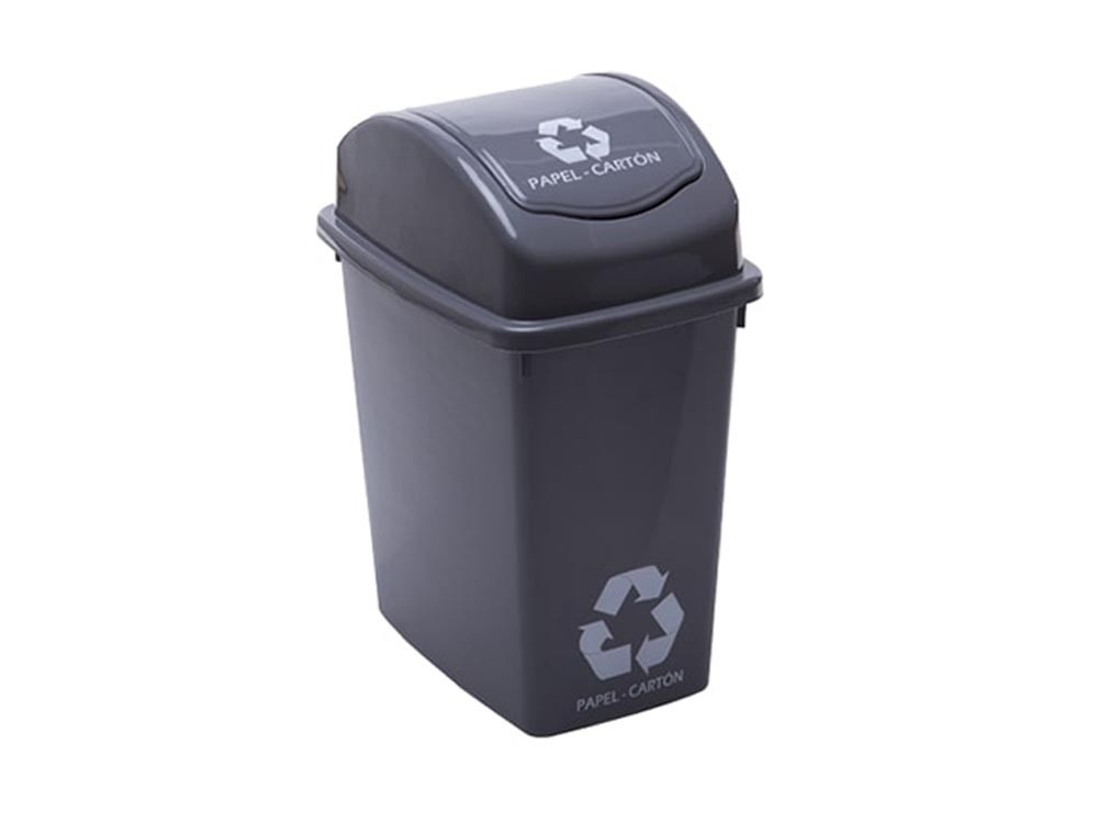 Papelera vaiven 25 LT Rimo Gris