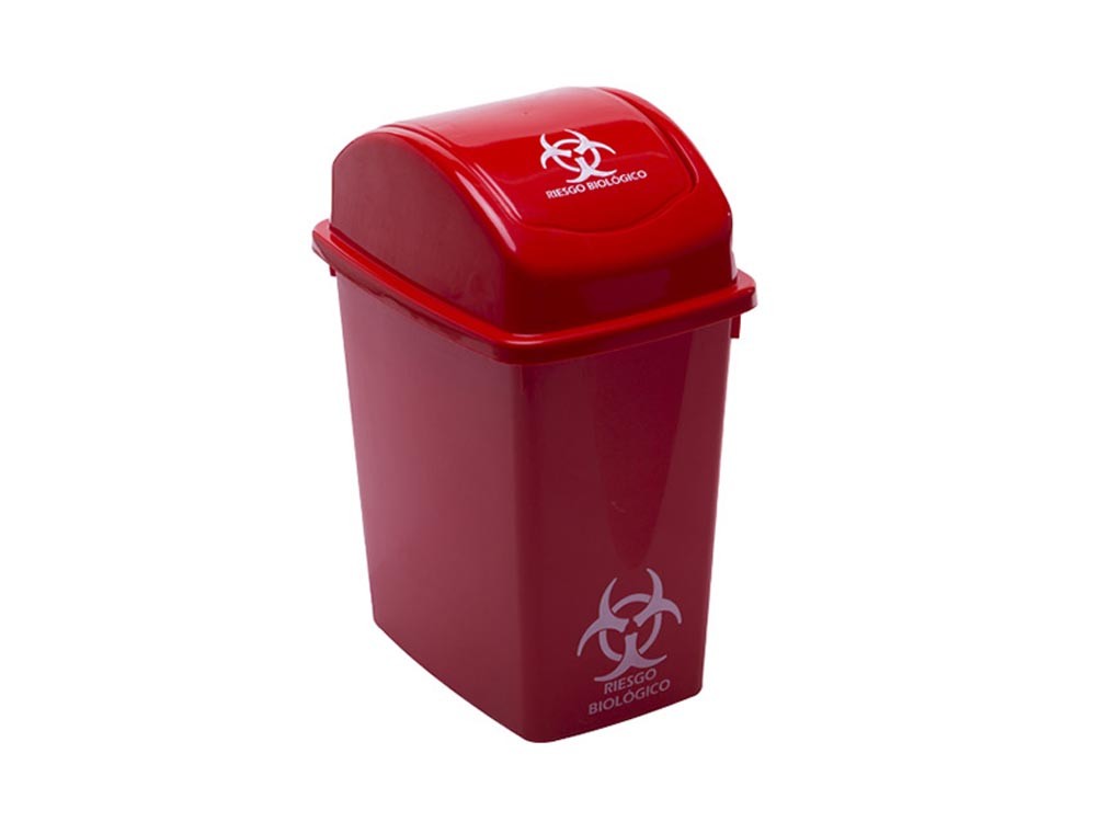 Papelera vaiven 25 LT Rimo Rojo