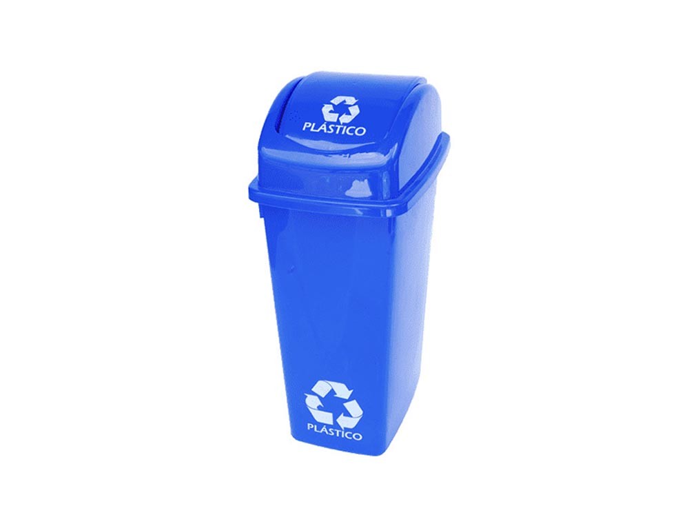 Papelera vaiven 35 LT Rimo Azul
