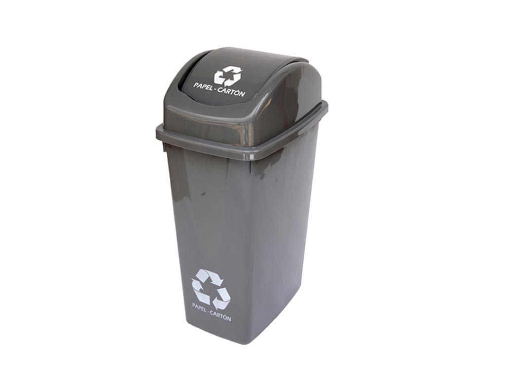 Papelera vaiven 35 LT Rimo Gris
