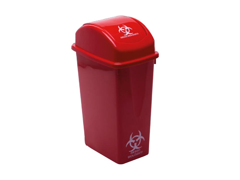 Papelera vaiven 35 LT Rimo Rojo
