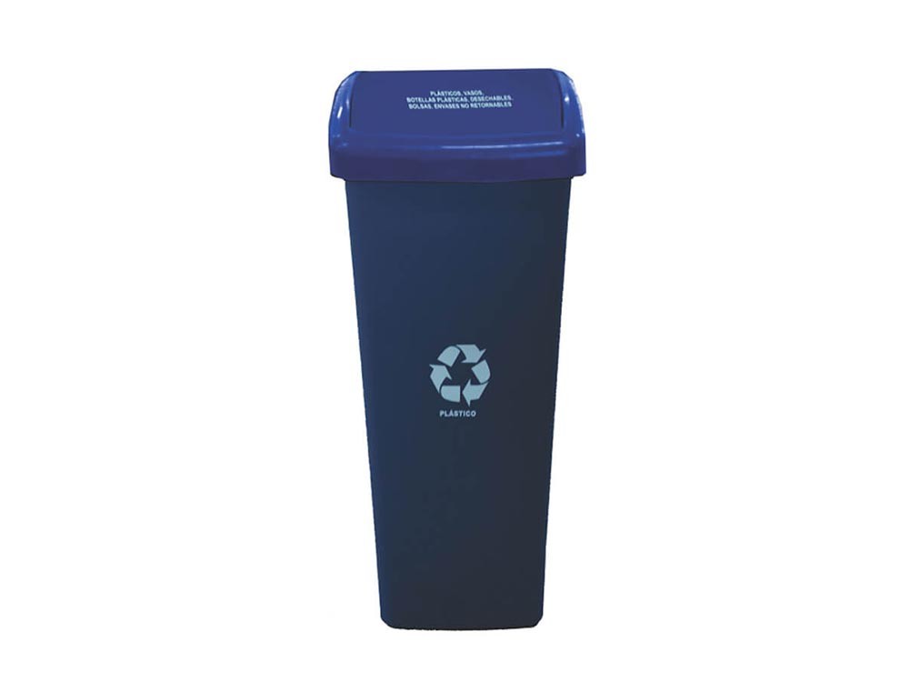 Papelera vaiven 55 LT Colplast Azul