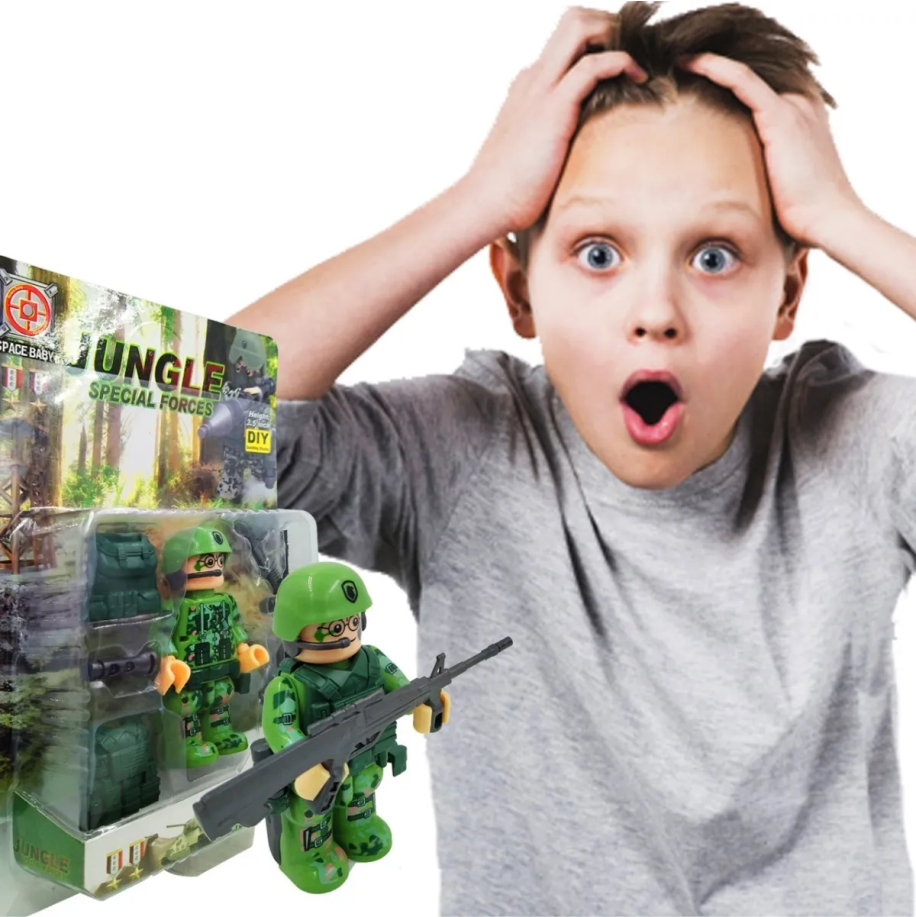 Militar Blocks Armable Juguetes Didácticos Jugueteria Niños DJ0202A