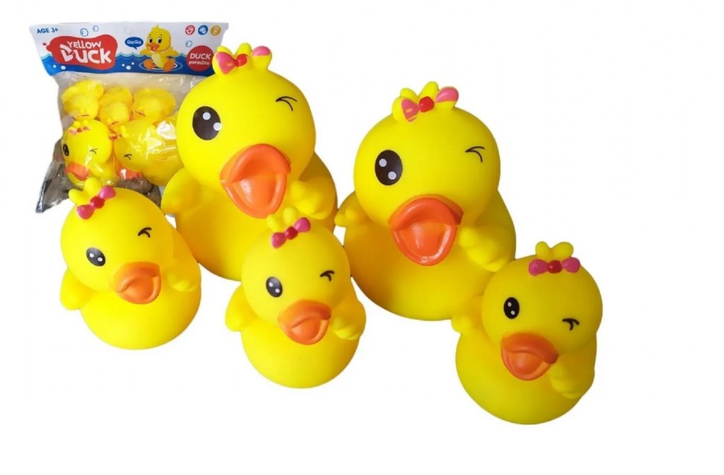 Patos Bebe De Baño Chillones Juguete X5 Jugueteria Bañera DJ546