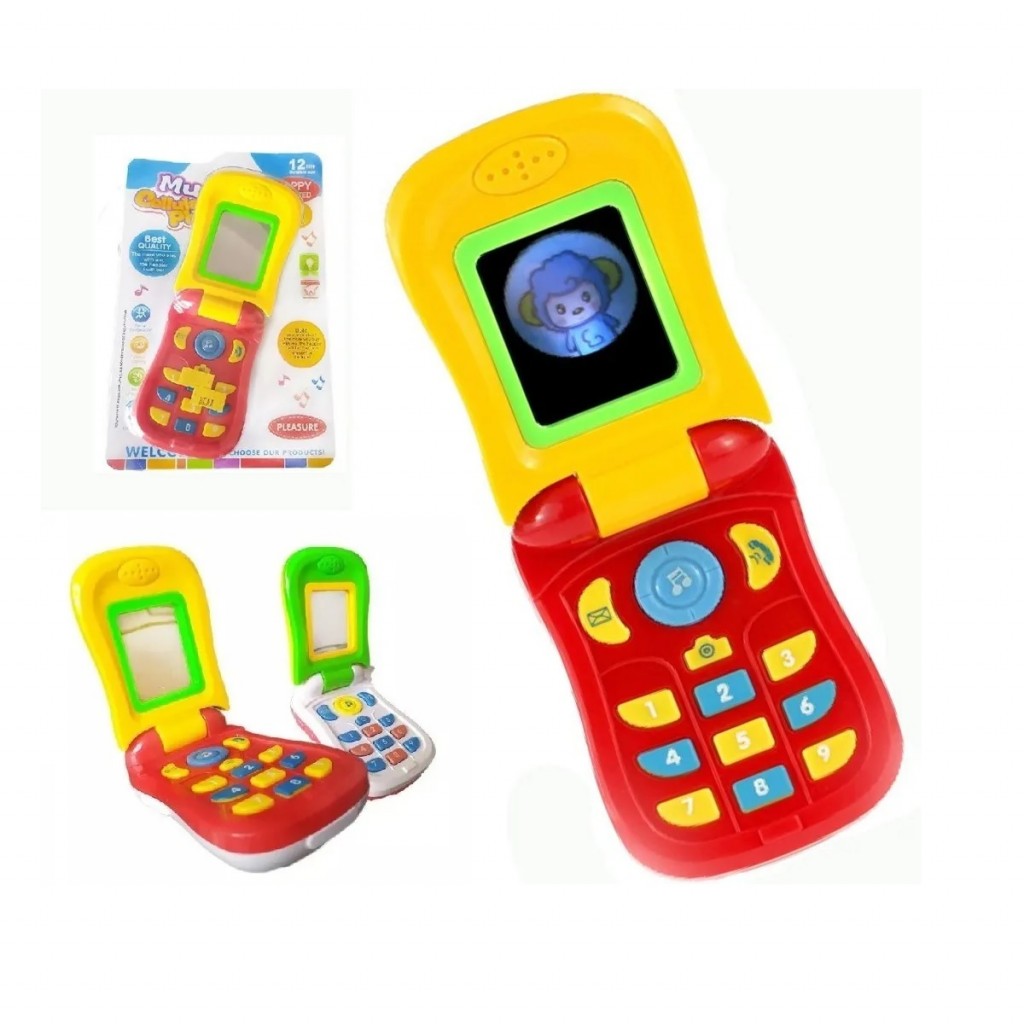 Teléfono Celular Bebés Niños Juguete Amarillo/Blanco DJ9916