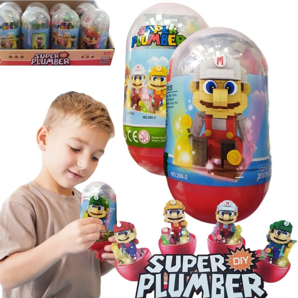 Mario Bros Bloques Set X2 Blanco-Verde