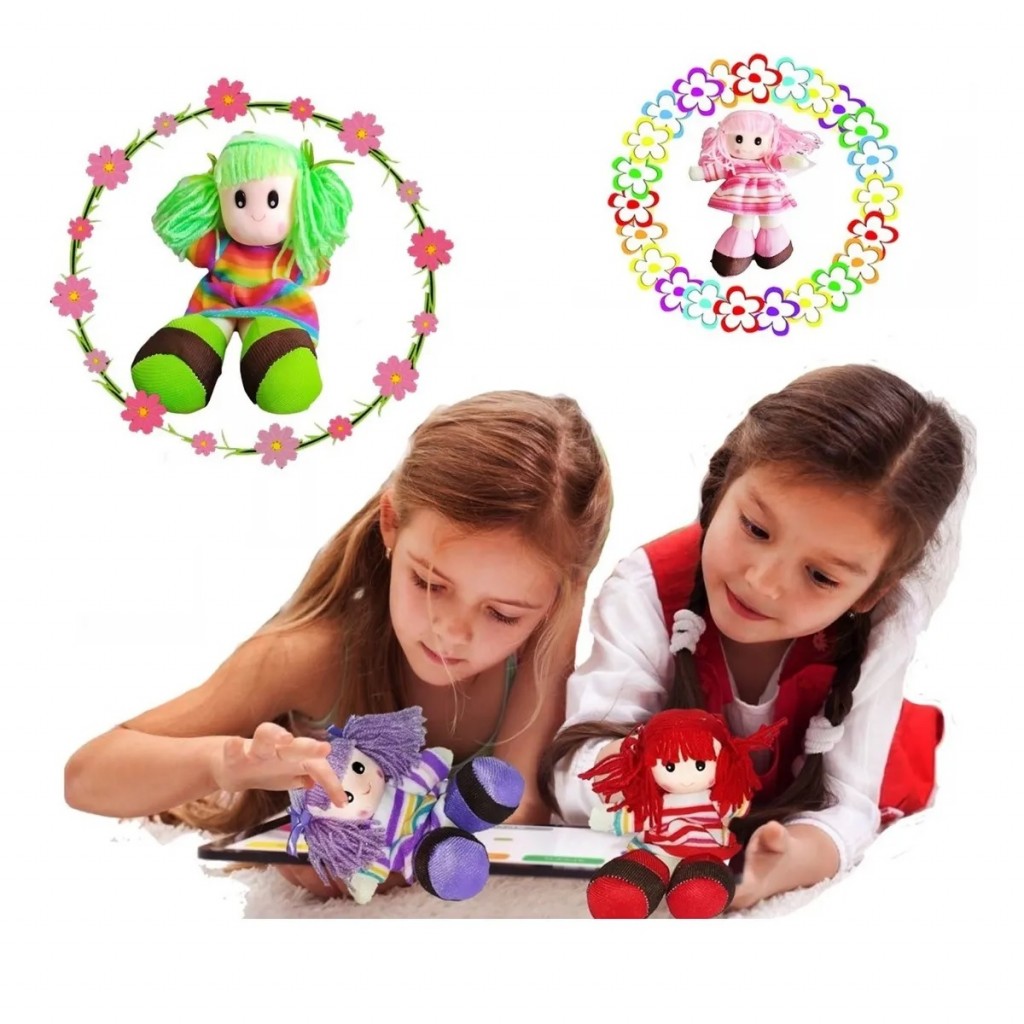 Muñeca Trapo para Niñas Morado DJ504