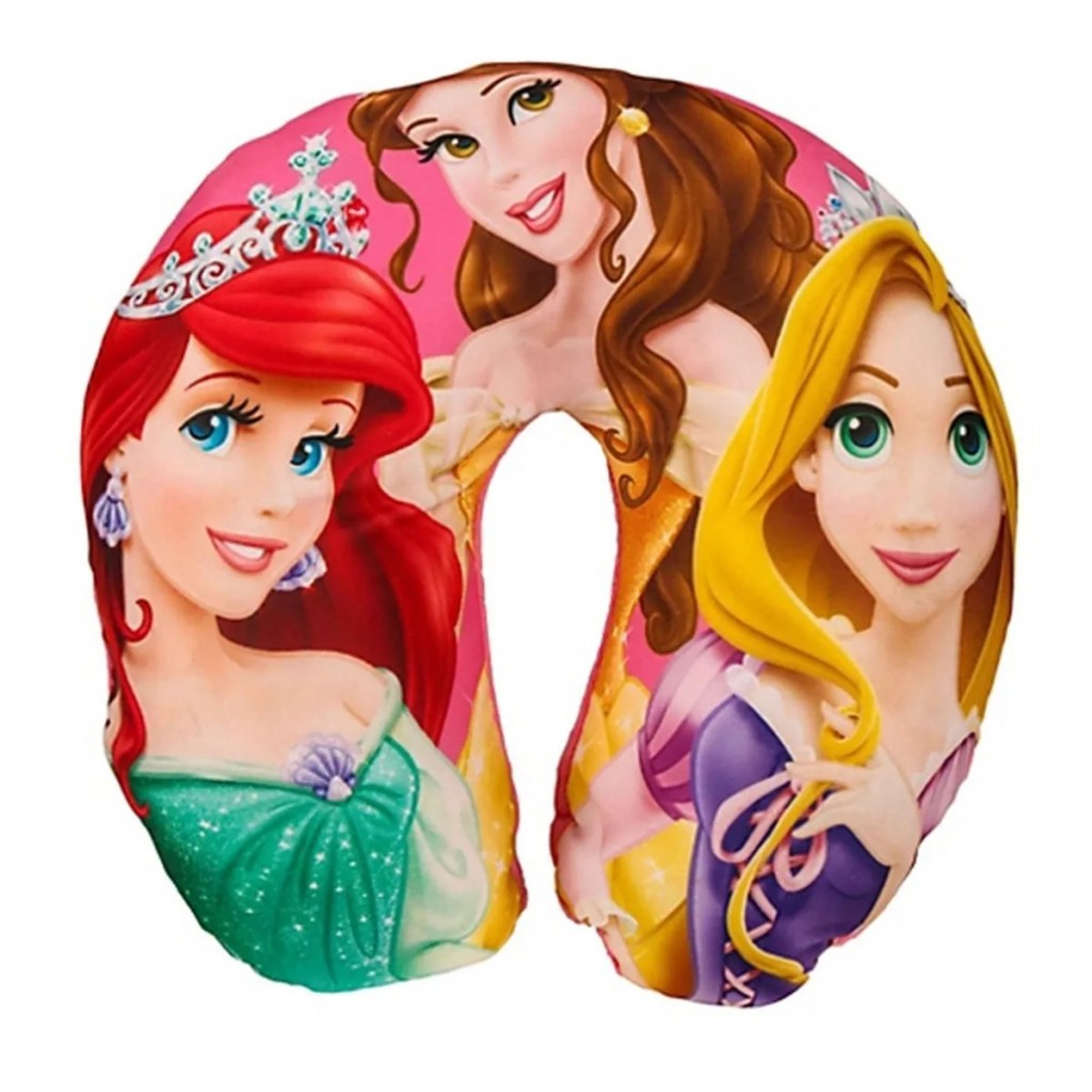 Cojin De Cuello Viaje Niña Princesa Original Almohada Fino Sirenita