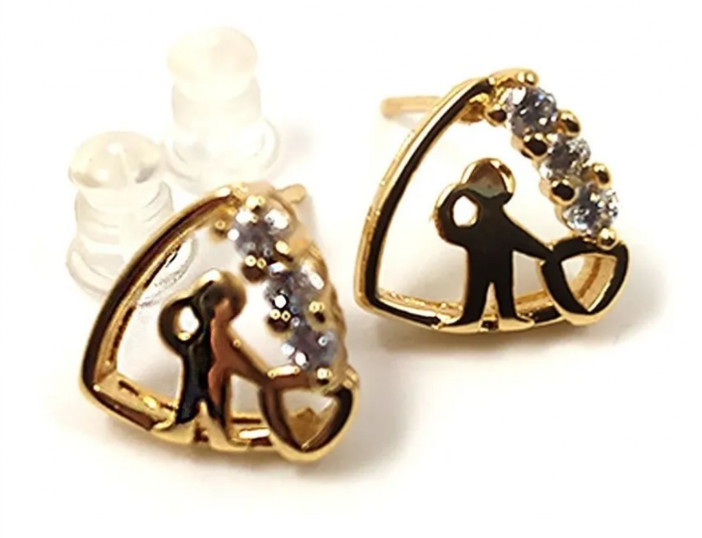 Joyería Mujer Joya Accesorio Pendiente Arete Zarcillo Areta  SKU: DJA376