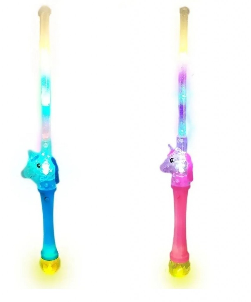 Unicornio Little Pony Luces Juguete Fiestas Jugueteria Azul