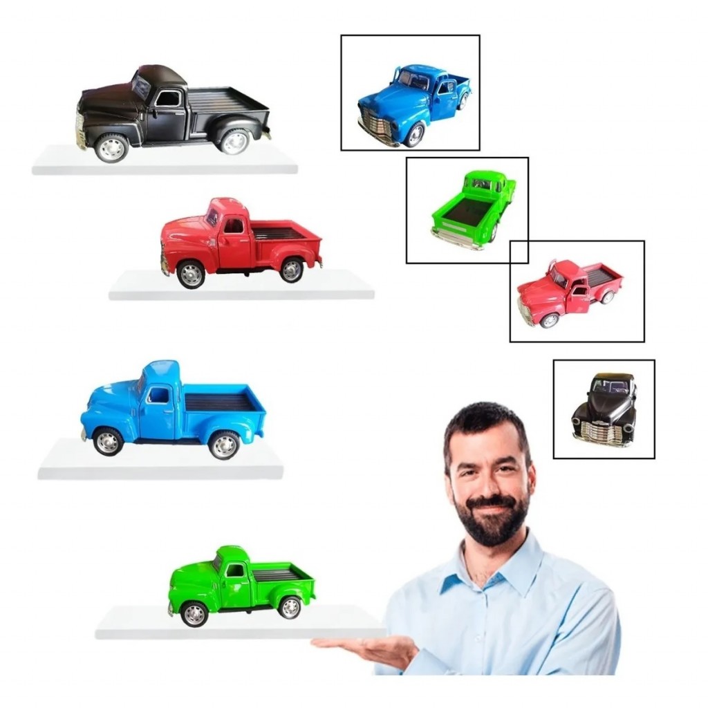 Camioneta Escala Clasica Juguete Metalico Pickup Jugueteria