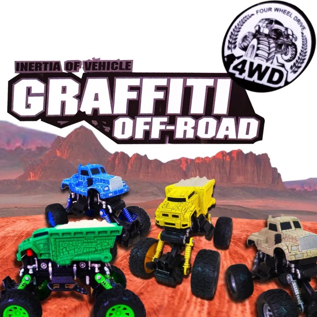 Carros Monster Cars Finos X4 Juguetes Didacticos Jugueteria