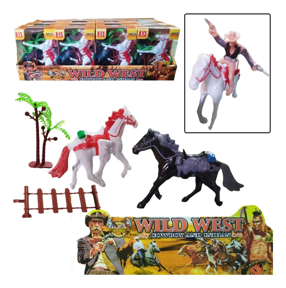 Soldados Vaqueros Juguete Didáctico Figuras Juguetería