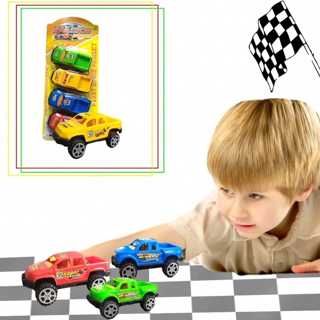 Carros Set X4 Camioneta Carreras Juguetería Juguetes Auto