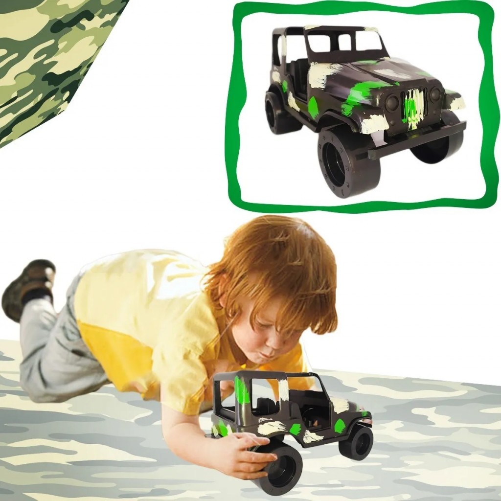 Carro Jeep Militar Juguete Jugueteria Didáctico