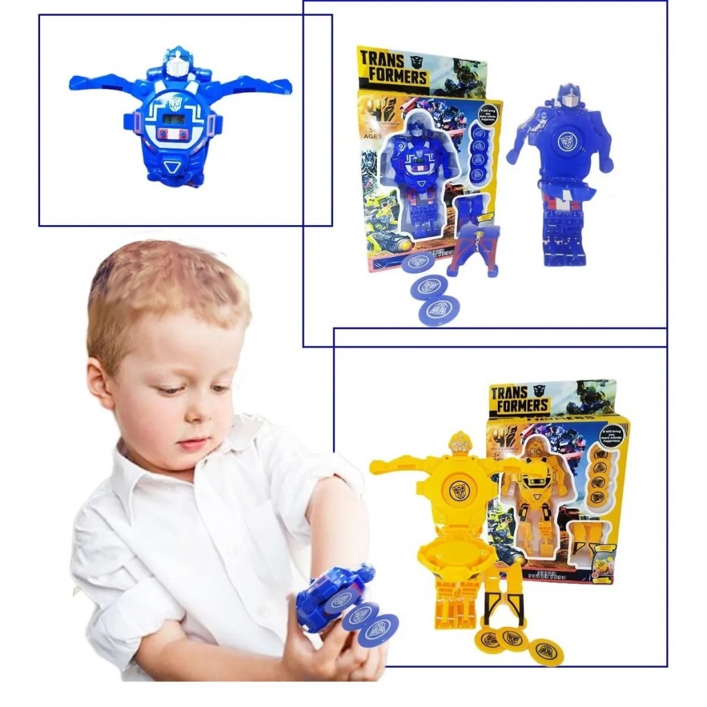 Transformers Bumblebee Optimus Reloj X2 Juguetería Juguetes