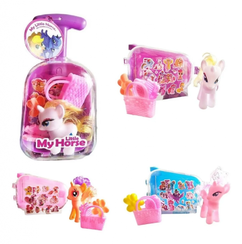 Unicornio Little Pony Juguete Peinar X 3 Uds Jugueteria