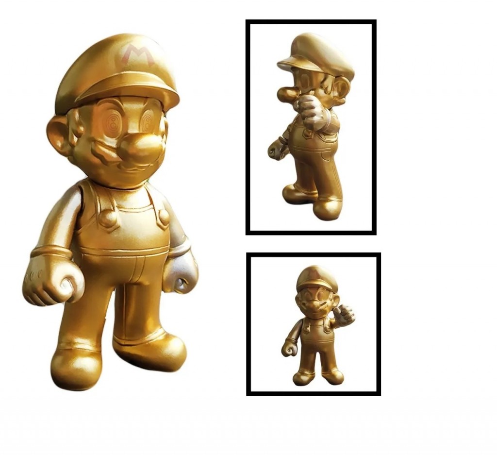 Figura Mario Bross Colección Mario Dorado Juguete Figuras DJ542