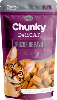 CHUNKY DELICAT TROZOS DE PAVO X 80G Â Â