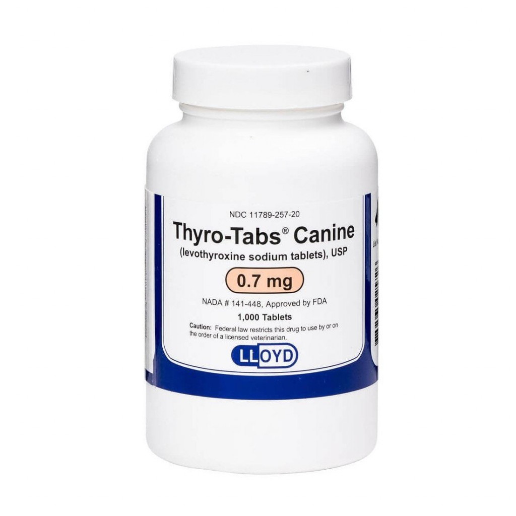 THYRO TABS CANINE 0 7 MG ENV X 120 TAB