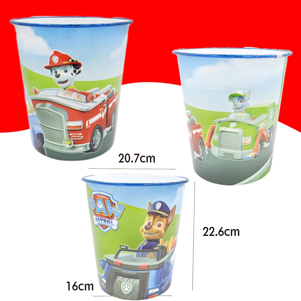 Balde Decorativo Niños Juegos Juguetes Hogar Vengadores Patrulla Canina  DJ263-8