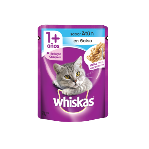 WHISKAS ATUN ADUL POUCH X 85 GRS