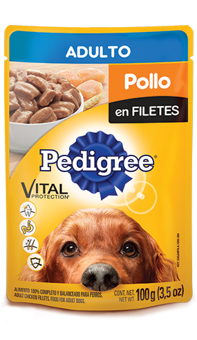 PEDIGREE ADULTO POLLO EN SALSA X 100 GRS