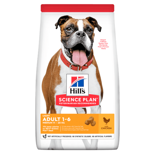 HILLS CANINE ADULT LIGHT OB X 15LB