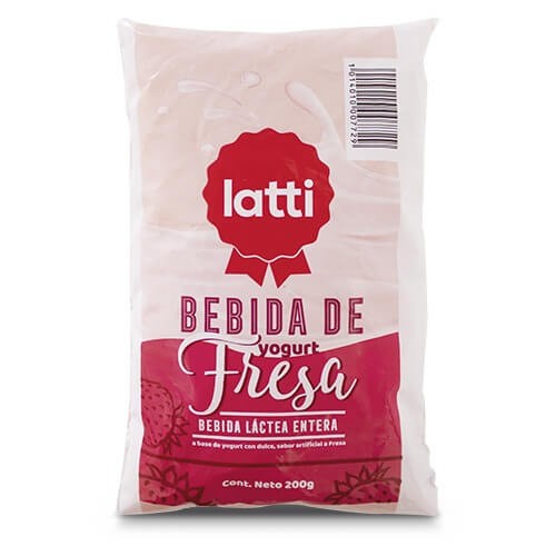 BEBIDA LÁCTEA SABOR FRESA LATTI 200 ML