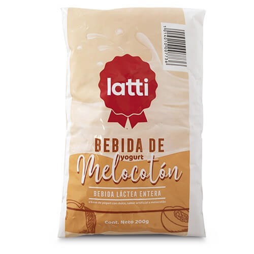 BEBIDA LÁCTEA SABOR MELOCOTÓN LATTI 200 ML